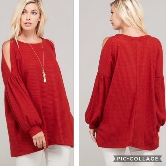 Sale🔥🔥Red Pear (Rust) Long Light Sweater - Picture 2 of 2